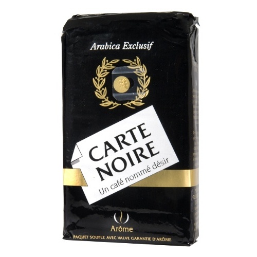 Кофе "Carte Noire" (Карт Нуар) особый арабика молотый 250г пакет черная упаковка Франция