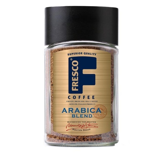 Кофе "Fresco" (Фреско) Arabica Blend растворимый натуральный 100г ст.банка