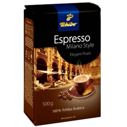 Кофе "Tchibo" (Чибо) Espresso Milano Style зерно 500г пакет