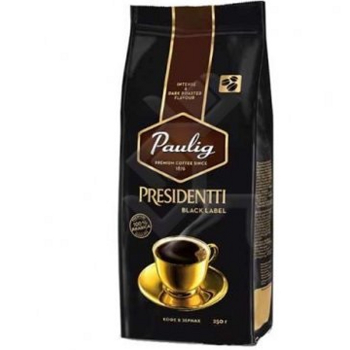 Кофе "Paulig" (Паулиг) Президент Black Label в зернах 250г пакет
