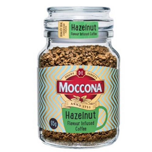 Кофе "Moccona" (Моккона) растворимый сублимированный с ароматом лесного ореха 95г ст.банка