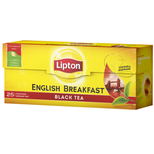 Чай "Lipton" (Липтон) English Breakfast черный 25пак по 2г