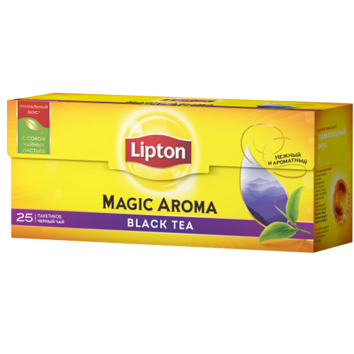 Чай "Lipton" (Липтон) Magic Aroma черный 25пак х 2г