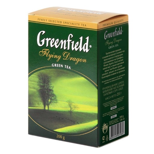 Чай "Greenfield" (Гринфилд) Flying Dragon китайский зеленый байховый листовой 200г карт/уп