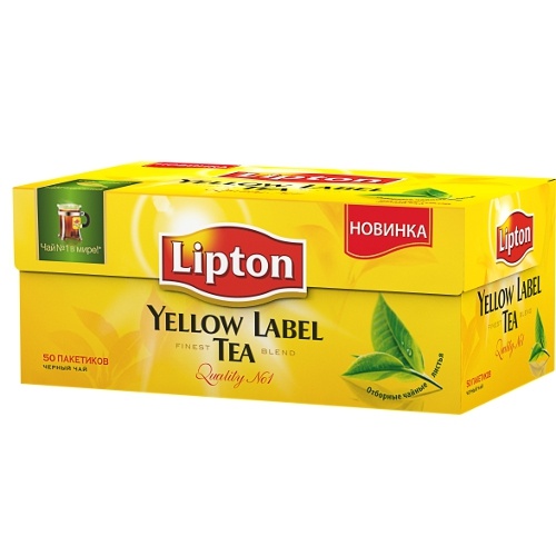 Чай "Lipton" (Липтон) черный 50пак х 2г