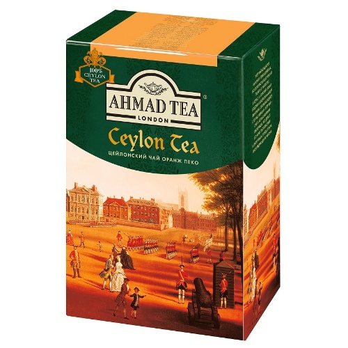Чай "Ahmad Tea" (Ахмад Ти) Ceylon Orange Pekoe цейлонский Оранж Пеко черный листовой 90г карт/уп