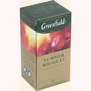 Чай "Greenfield" (Гринфилд) Summer Bouquet с малиной 25пак Х 2г