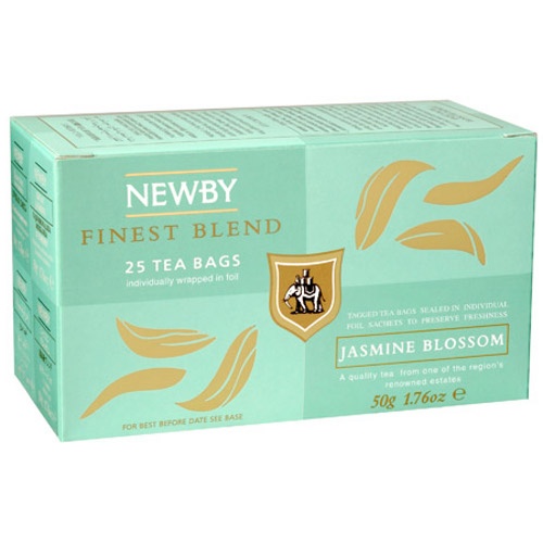Чай "Newby" (Ньюби) Цветок жасмина зеленый 25пак х 2г