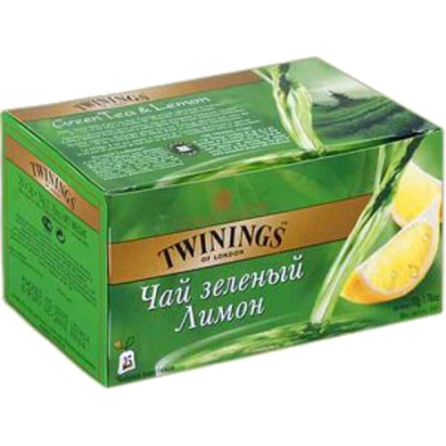 Чай "Twinings" (Твайнингс) зеленый с лимоном 25*2г Великобритания