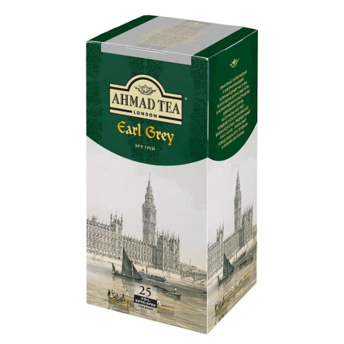 Чай "Ahmad Tea" (Ахмад Ти) Earl Grey Эрл Грей черный с бергамотом 25пак х 2г