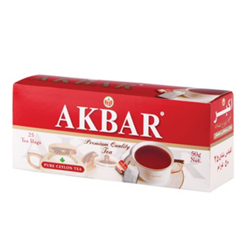 Чай "Akbar" (Акбар) черный цейлонский 25пак х 2г