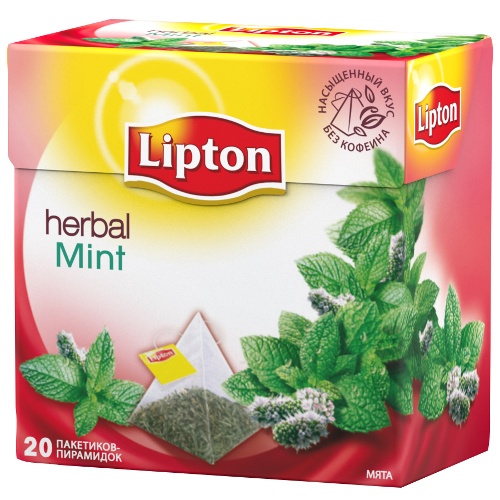 Чай "Lipton" (Липтон) Delicate Mint травяной мята 22г 20пирамидок