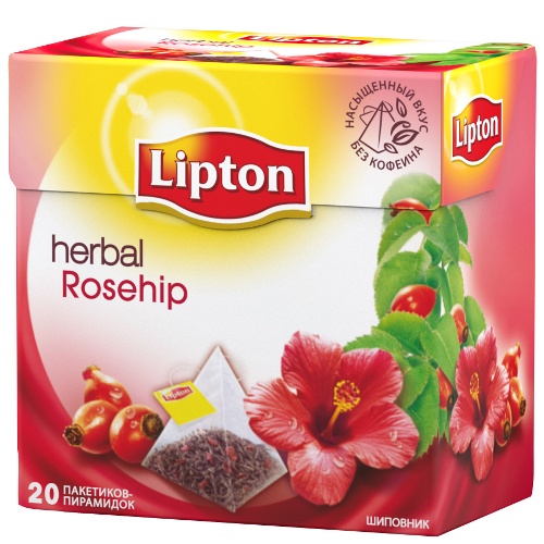 Чай "Lipton" (Липтон) Rosenhip травяной шиповник 20 пирамидок х 2г