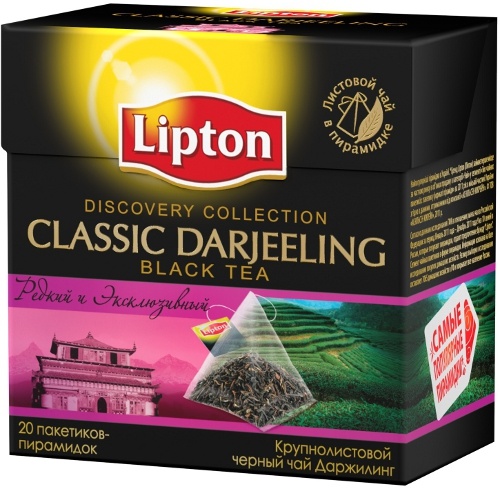Чай "Lipton" (Липтон) Classic Darjeeling черный 20 пирамидок х 1