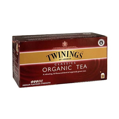 Чай "Twinings" (Твайнингc) органик черный 50г (25пак по 2
