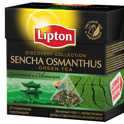 Чай "Lipton" (Липтон) Sencha Osmanthus зеленый 20 пирамидок х 1