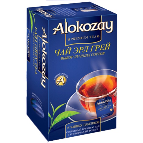 Чай "Alokozay" (Алокозай) Эрл Грей черный 25пак в конвертах