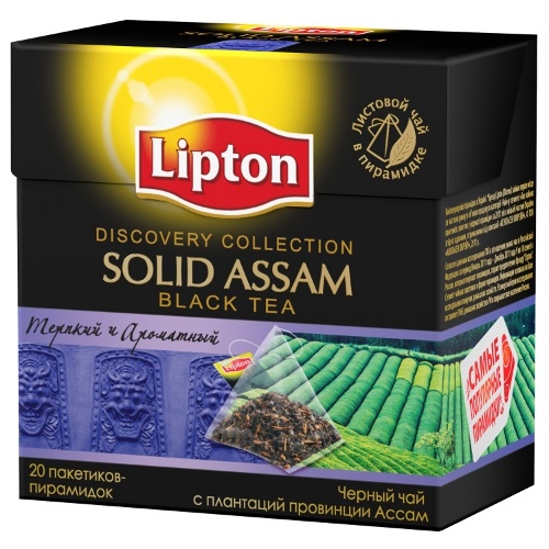 Чай "Lipton" (Липтон) Solid Assam 20 пирамидок х 2г