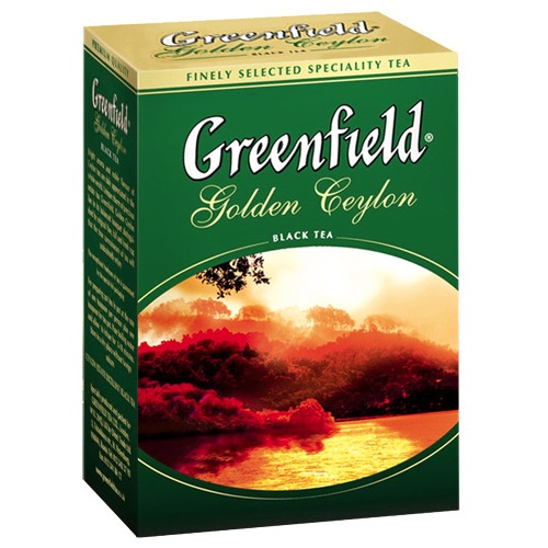 Чай "Greenfield" (Гринфилд) Golden Ceylon черный цейлонский листовой 200г карт.упак