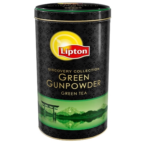 Чай "Lipton" (Липтон) Diamond loose Tin Green Gunpowder зеленый листовой с ароматом османтуса и груши 100г ж/б