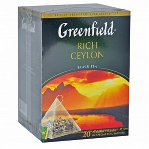 Чай "Greenfield" (Гринфилд) Rich Ceylon (2х20)40г в пирамидках Greenfield