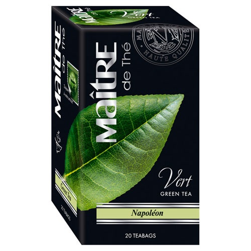 Чай "Maitre" (Мэтр) Наполеон зеленый байховый китайский (20пак*2г) 40г карт/уп