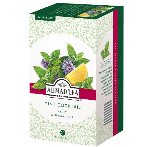 Чай "Ahmad Tea" (Ахмад Ти) Mint Cocktail травяной мята лимон 20пак х 2г