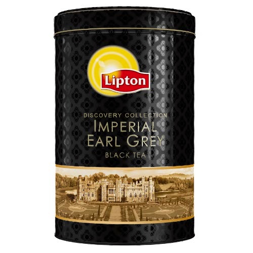 Чай "Lipton" (Липтон) Imperial Earl Grey Tea листовой с ароматом бергамота и лепестками цветов 100г ж/б