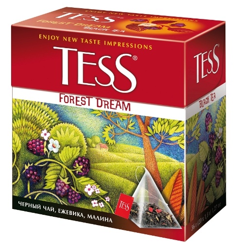 Чай "Tess" (Тесс) Forest Dream черный ежевика малина 1