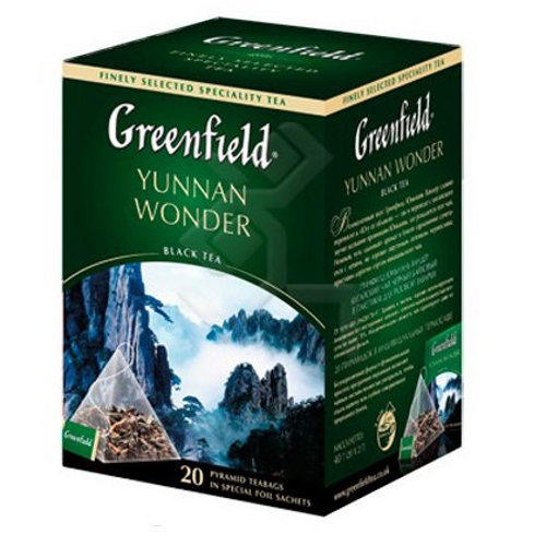 Чай "Greenfield" (Гринфилд) Yunnan Wonder (2х20)40г в пирамидках Greenfield