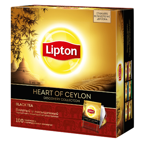 Чай "Lipton" (Липтон) Heart of Ceylon черный байховый 100пак