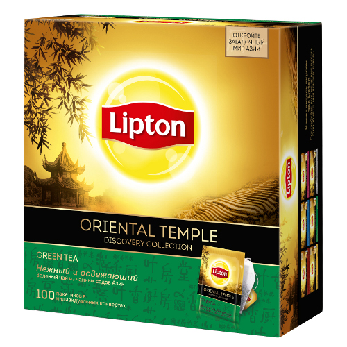 Чай "Lipton" (Липтон) Oriental Temple зеленый байховый 100пак
