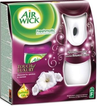 Освежитель воздуха "Airwick" (Аирвик) Freshmatic Complete нежность шелка и лилии 250мл