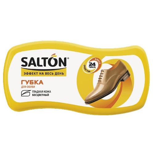 Губка для обуви "Salton" (Салтон) Волна для гладкой кожи с норковым маслом бесцветный