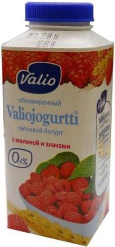 Йогурт Valio питьевой малина - злаки 0