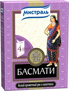 Рис Мистраль Басмати белый ароматный в пакетиках