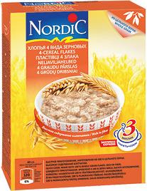 Хлопья Nordic 4 вида зерновых