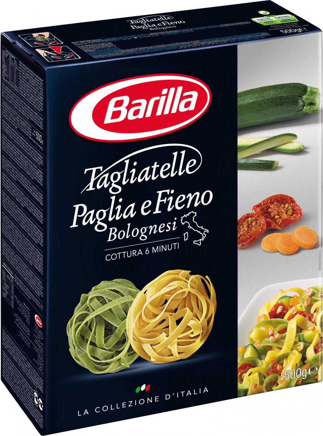 Макароны Barilla Tagliatelle Paglia e Fieno