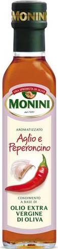 Масло оливковое Monini Extra Vergine с чесноком и перцем