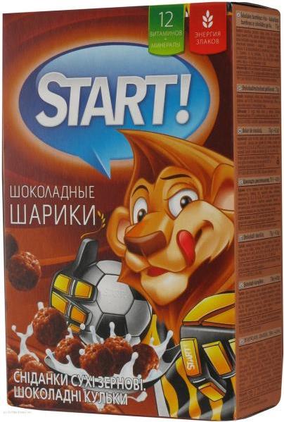 Готовый завтрак Start шарики с шоколадом