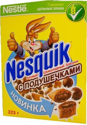 Готовый завтрак Nestle Nesquik шоколадные подушечки