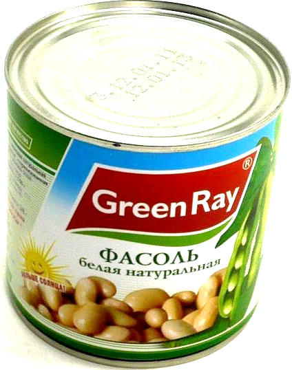 Фасоль Green Ray белая натуральная