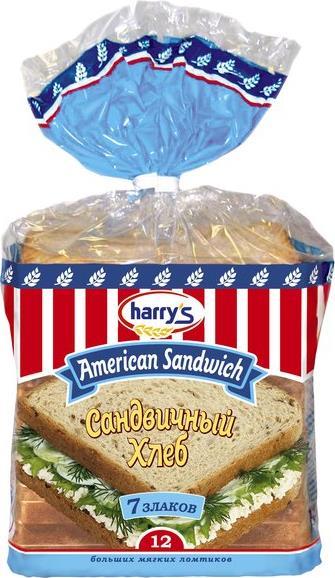 Хлеб Harry's сандвичный 7 злаков
