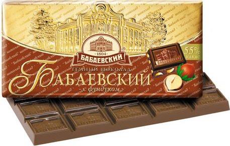 Шоколад Бабаевский с фундуком