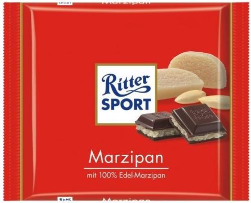 Шоколад Ritter Sport горький с марципанами