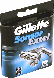 Кассеты Gillette Sensor Excel для бритвенного станка