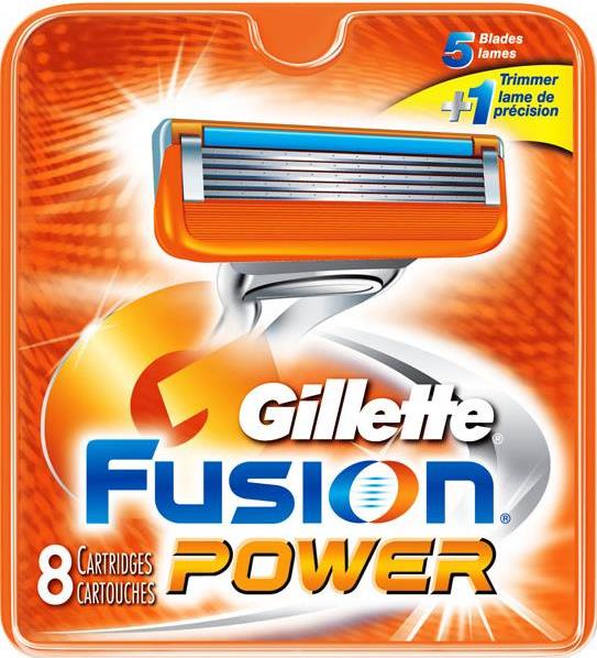 Кассеты Gillette Fusion Power для бритвенного станка