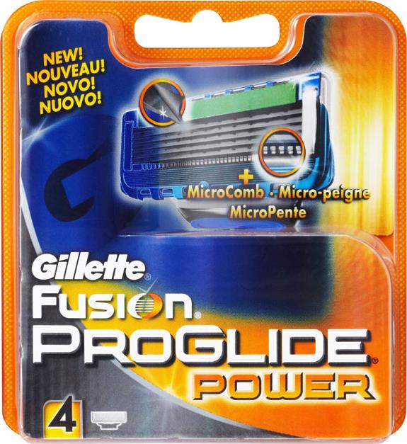 Кассеты Gillette Fusion ProGlide Power для бритвенного станка
