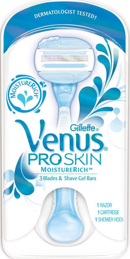 Станок Gillette Venus ProSkin для бритья + 1 кассета