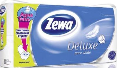Туалетная бумага Zewa Deluxe Pure White